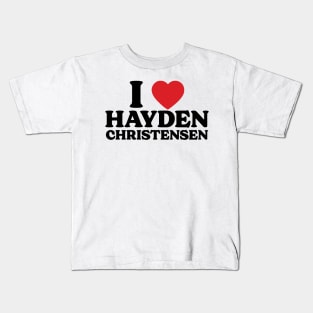 I Heart Hayden Christensen v2 Kids T-Shirt